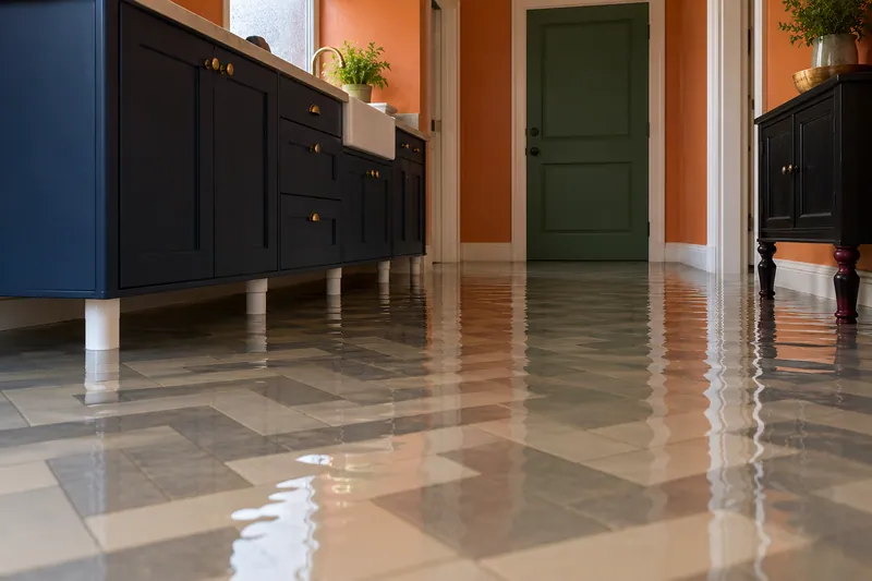 Water Extraction Near Kiva Park — flooded room with a visible waterline
